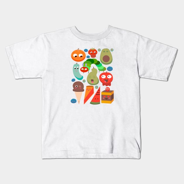 The Hungry Caterpillar Kids T-Shirt by drawingnikki